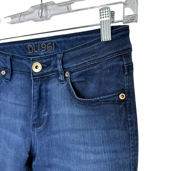 DL1961 Jeans Angel Womens Skinny Stretch Mid Rise Ankle Berlin Wash Denim 26 - Picture 3 of 10
